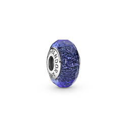 Işık Yayan Mavi Murano Cam Charm