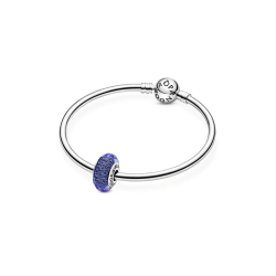 Işık Yayan Mavi Murano Cam Charm