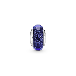 Işık Yayan Mavi Murano Cam Charm