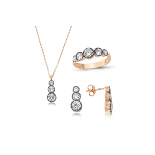 Gümüş Elmas Model 5 Taş Set Gümüş Elmas Model 5 Taş Set