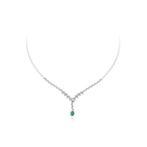 1.80 Ct. Pırlanta Zümrüt Gerdanlık 1.80 Ct. Pırlanta Zümrüt Gerdanlık