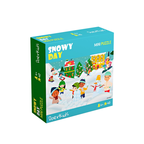 Kar Eğlencesi Mini Puzzle | 40 Parça 4 Yaş Kar Eğlencesi Mini Puzzle | 40 Parça 4 Yaş