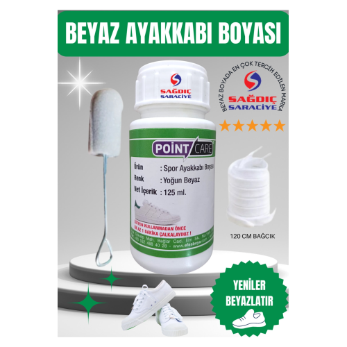Point Care Ekstra Yoğun Beyaz Spor Ayakkabı Boyası