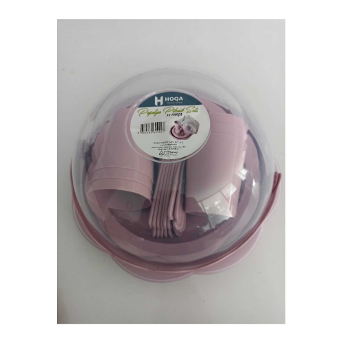 Pembe 32 Parça Papatya Piknik Seti Pembe 32 Parça Papatya Piknik Seti