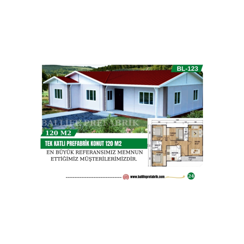 Ballife Prefabik 120 M2 Prefabrik Ev Ballife Prefabik 120 M2 Prefabrik Ev