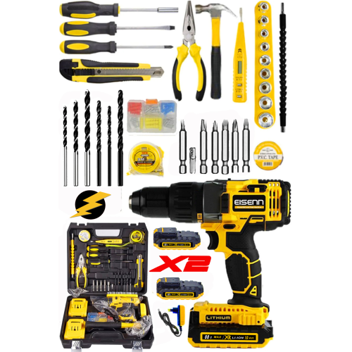 Germany Technology 88 V 10 Ah Darbeli Lion Çift Akülü Metal Şanzıman Turbo Şarjlı Matkap 100 Pcs Set Germany Technology 88 V 10 Ah Darbeli Lion Çift Akülü Metal Şanzıman Turbo Şarjlı Matkap 100 Pcs Set