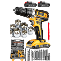 Spech Power X 58 V 12 Ah Çift Akülü Metal Dişli Şanzıman Şarjlı Vidalama Matkap 28 Parça Uç Setli Spech Power X 58 V 12 Ah Çift Akülü Metal Dişli Şanzıman Şarjlı Vidalama Matkap 28 Parça Uç Setli
