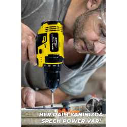 Spech Power X 58 V 12 Ah Çift Akülü Metal Dişli Şanzıman Şarjlı Vidalama Matkap 28 Parça Uç Setli Spech Power X 58 V 12 Ah Çift Akülü Metal Dişli Şanzıman Şarjlı Vidalama Matkap 28 Parça Uç Setli