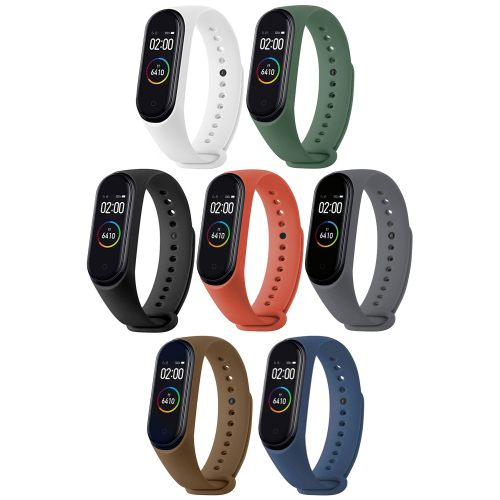 Xiaomi Mi Band 3 Ve 4 Uyumlu Yüksek Kalite Kordon Kayış [7'li Set]