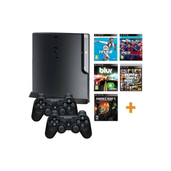 Playstation 3 Slim 320 Gb + 2 Orijinal Kol + 30 Oyun