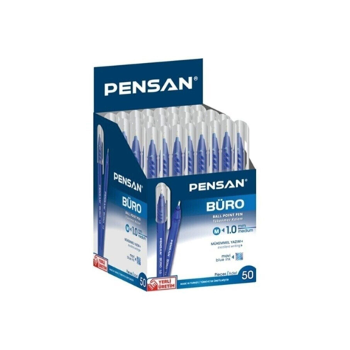Büro Mavi Tükenmez Kalem Ince Uçlu 50'li Pk (PENSAN) Büro Mavi Tükenmez Kalem Ince Uçlu 50'li Pk (PENSAN)