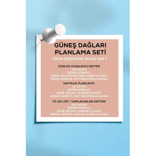 Planlama Seti | 3 Ayrı Özel Ürün | Günlük Planlayıcı Haftalık Planlayıcı To-do List Planlama Seti | 3 Ayrı Özel Ürün | Günlük Planlayıcı Haftalık Planlayıcı To-do List