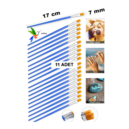 11 Adet Resim Fırçası, Akrilik, Yağlı, Guaj, Sulu Boya Için, Yumuşak Doku 11 Adet Resim Fırçası, Akrilik, Yağlı, Guaj, Sulu Boya Için, Yumuşak Doku