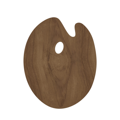 Ahşap Oval Resim Paleti - Mdf - 24x31cm Ahşap Oval Resim Paleti - Mdf - 24x31cm