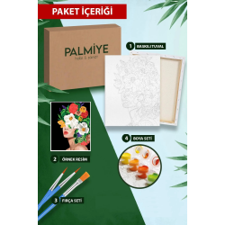 Sayılarla Boyama Tuval Seti Fırça Boya Dahil (Çıtalı) 40x50 CM - Van Gogh Yıldızlı Gece Sayılarla Boyama Tuval Seti Fırça Boya Dahil (Çıtalı) 40x50 CM - Van Gogh Yıldızlı Gece