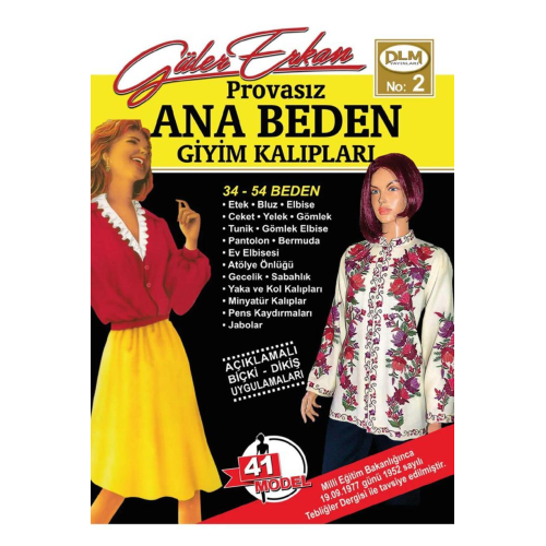 Provasız Ana Beden Giyim Kalıpları No:2 Provasız Ana Beden Giyim Kalıpları No:2