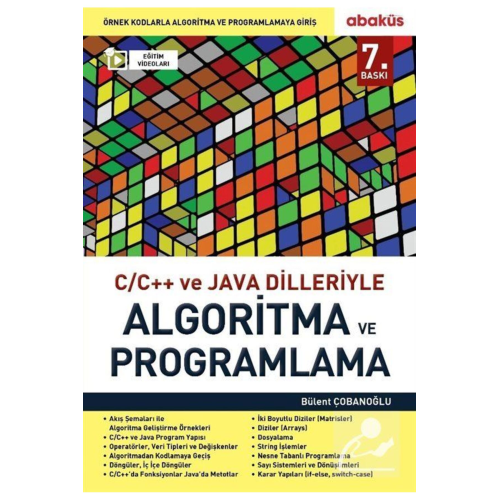 C / C++ Ve Java Dilleriyle Algoritma Ve Programlama C / C++ Ve Java Dilleriyle Algoritma Ve Programlama
