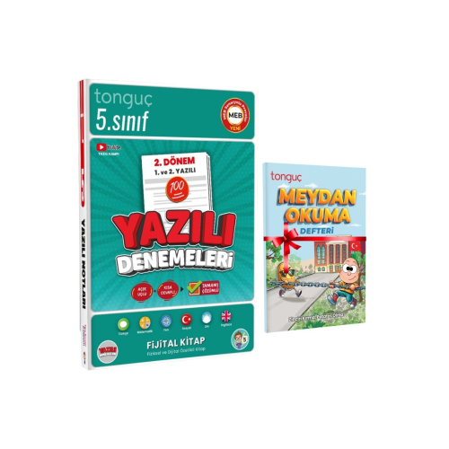 5. Sınıf Yazılı Denemeleri 2. Dönem 1 ve 2. Yazılı Ve MEYDAN OKUMA DEFTERİ HEDİYELİ