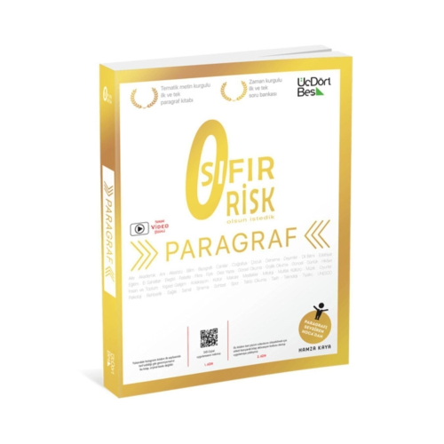 Paragraf Sıfır Risk 2022-2023üç Dört Beş Yayınları Paragraf Sıfır Risk 2022-2023üç Dört Beş Yayınları