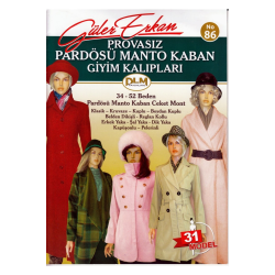 Güler Erkan Provasız Pardösü Manto Kaban Giyim Kalıpları No:86 Güler Erkan Provasız Pardösü Manto Kaban Giyim Kalıpları No:86