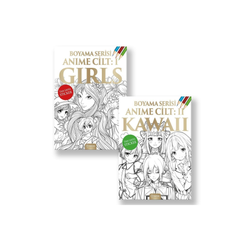Anime Boyama 2 Kitap Takım Anime Boyama 2 Kitap Takım