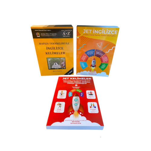 3 Lü Set - Jet Ingilizce , Jet Kelimeler (+mobil Uygulama) , Hafıza Teknikleri Ile Ingilizce