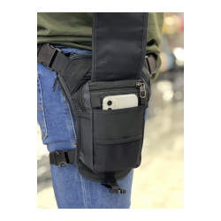 Unisex Siyah Motorsiklet Kurye Bel Bacak Çantası Unisex Siyah Motorsiklet Kurye Bel Bacak Çantası