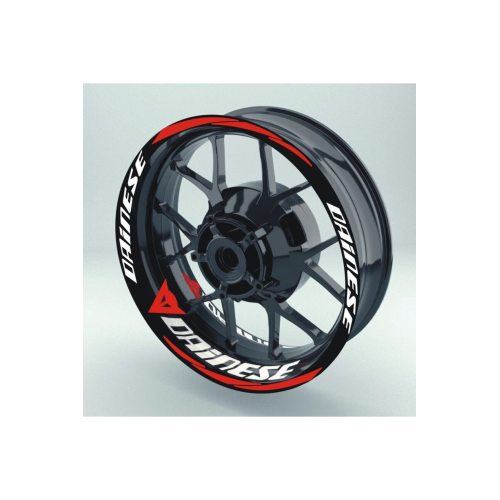 MOTOSİKLET Ön/Arka Takım Jant Şeridi Dainese R25 Uyumlu BEYAZ-KIRMIZI MOTOSİKLET Ön/Arka Takım Jant Şeridi Dainese R25 Uyumlu BEYAZ-KIRMIZI