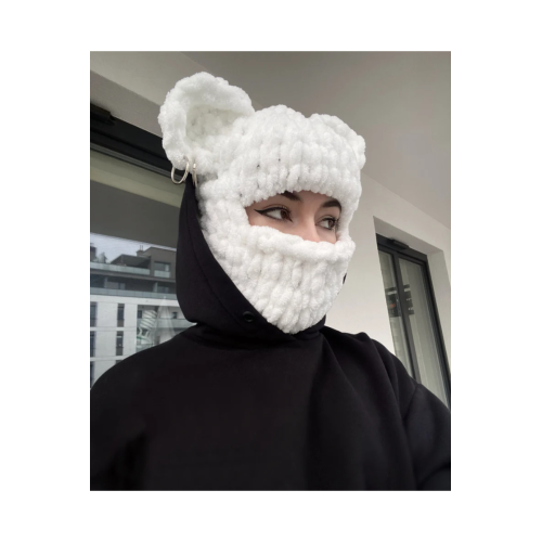 Balaclava, Kar Maskesi , Siyah Ayıcık Kulaklı Balaklava, Bere Balaclava, Kar Maskesi , Siyah Ayıcık Kulaklı Balaklava, Bere