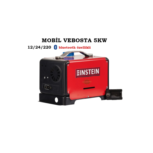 Mobil Seyyar Kabin Isıtıcı Vebosta Webasto 5 Kw 12/24/220 Volt V Einstein Bluetooth Özellikli Mobil Seyyar Kabin Isıtıcı Vebosta Webasto 5 Kw 12/24/220 Volt V Einstein Bluetooth Özellikli