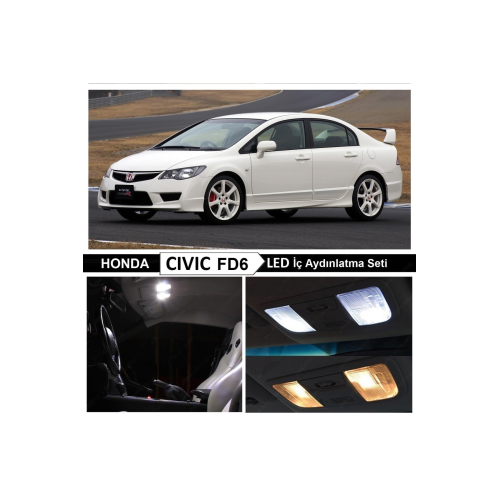 Honda Civic Fd6 Led Iç Aydınlatma Seti Beyaz 8 Adet Honda Civic Fd6 Led Iç Aydınlatma Seti Beyaz 8 Adet