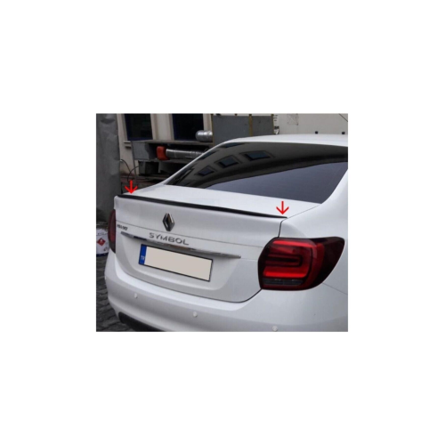 Spoiler Renault Symbol Bagaj Üzeri Çıta - Spoiler Pianoblack - Parlak Siyah + Çift Taraflı Bantlı Spoiler Renault Symbol Bagaj Üzeri Çıta - Spoiler Pianoblack - Parlak Siyah + Çift Taraflı Bantlı