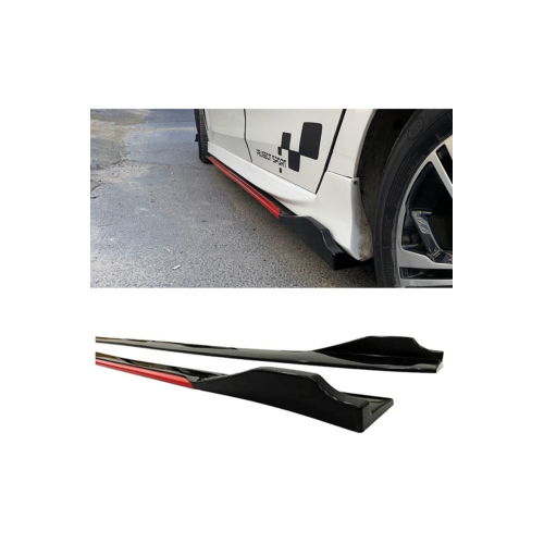 Honda Civic Fc5 2016-2021 Kırmızı Şeritli Yan Marşpiyel 2 Adet Piona Black Honda Civic Fc5 2016-2021 Kırmızı Şeritli Yan Marşpiyel 2 Adet Piona Black