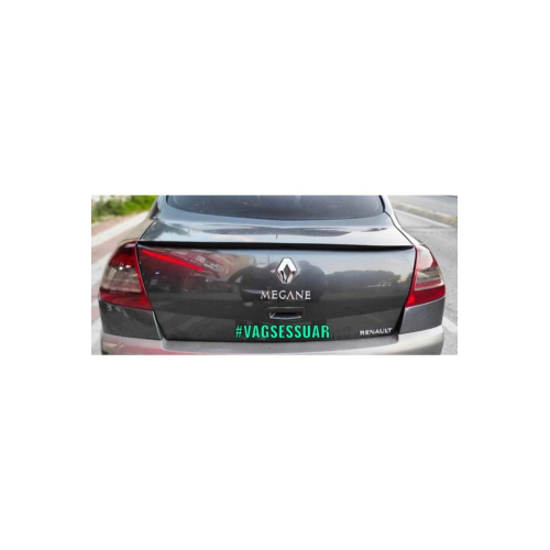 Renault Megane 2 Sedan Bagaj Üstü Spoiler Bagaj Çıtası Pianoblack Renault Megane 2 Sedan Bagaj Üstü Spoiler Bagaj Çıtası Pianoblack
