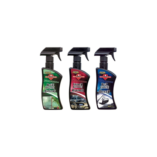 Buz Çözücü 500 ml Yağmur Kaydırıcı 500 ml Buğu Önleyici 500 ml Buz Çözücü 500 ml Yağmur Kaydırıcı 500 ml Buğu Önleyici 500 ml