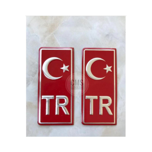 Tr Plaka Stıcker 2'li - Türkiye Plaka Stıcker - Türkiye Plakalık Stickeri Tr Plaka Stıcker 2'li - Türkiye Plaka Stıcker - Türkiye Plakalık Stickeri