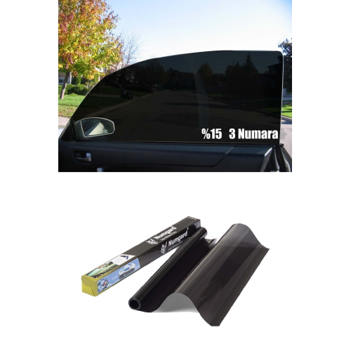Oto Cam Filmi Çizilmez 1. Kalite 75 Cm x 6 Metre %15 Koyuluk 3 Numara Oto Cam Filmi Çizilmez 1. Kalite 75 Cm x 6 Metre %15 Koyuluk 3 Numara