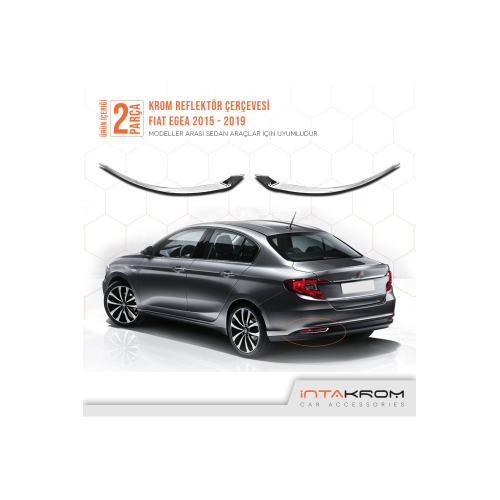 Fiat Egea Krom Reflektör Çerçevesi 2 Parça 2015 Ve Üzeri - Sd Fiat Egea Krom Reflektör Çerçevesi 2 Parça 2015 Ve Üzeri - Sd