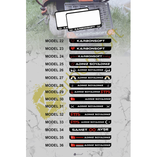 Motor Plakalık 1 Adet Takmatik Motosiklet Plakalık Kişiye Özel Plakalık Motor Plakalık 1 Adet Takmatik Motosiklet Plakalık Kişiye Özel Plakalık