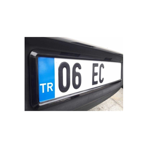 Parlak Siyah Oto Plakalık Piano Black 2 Adet Parlak Siyah Oto Plakalık Piano Black 2 Adet