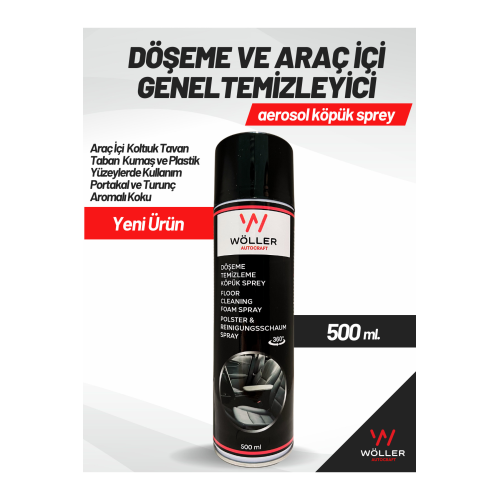 Oto Döşeme Temizleyici Köpük Sprey 500 Ml. Oto Döşeme Temizleyici Köpük Sprey 500 Ml.