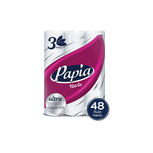 Kağıt Havlu 48 Rulo (12 RULO X 4 PAKET) Kağıt Havlu 48 Rulo (12 RULO X 4 PAKET)