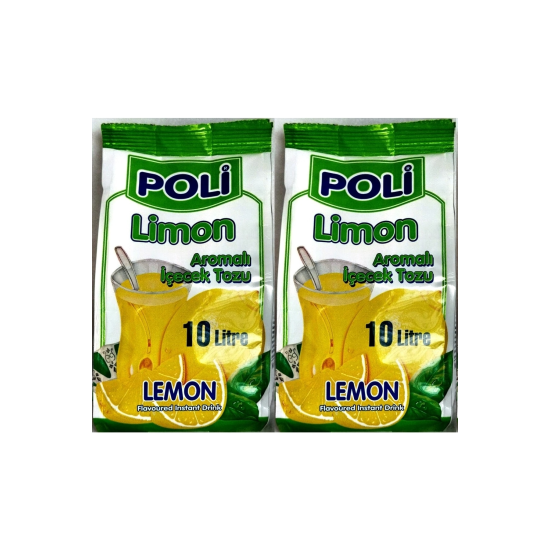 Limon Aromalı Içecek Tozu - Soğuk Toz Limonata 2 Adet X 10litre