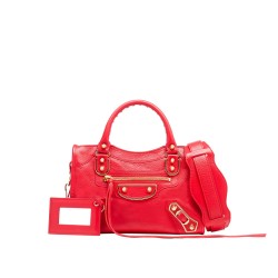 Balenciaga Metal Donanımlı Kırmızı Askılı Mini Çanta