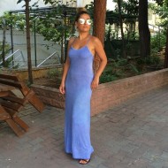 Aging dress with thin straps