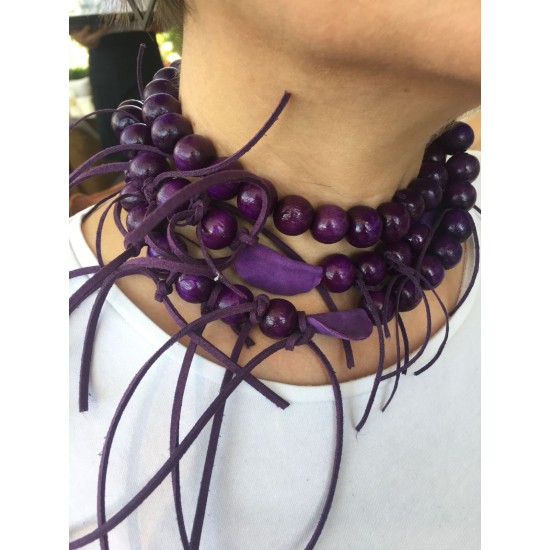 Purple Design Necklace