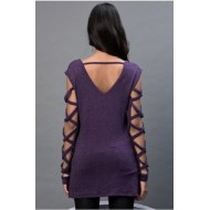 Horoscope Textile Lilac Colored Blouse
