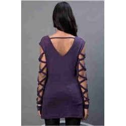 Burç Textile Lila Renkli Bluz
