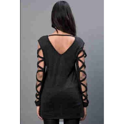 Burç Textile Gri Renkli Bluz