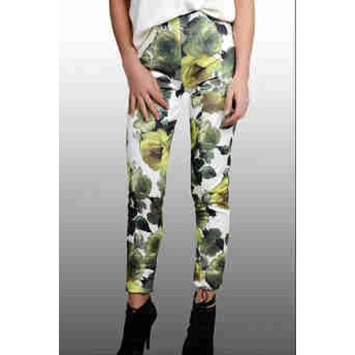Burç Textile Çiçek Desenli Pantolon